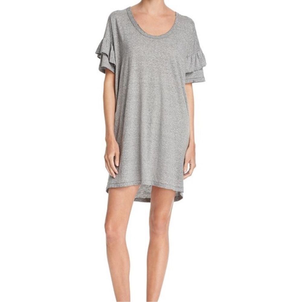 Current/Elliott The Ruffle Roadie Dress – Heather Grey – Size 1 (S/M)